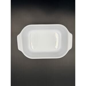Emile Henry France Blue Rectangle Casserole Baking Dish 8.5” X 4” EUC